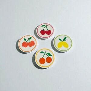 4 Handmade Fruit Coasters